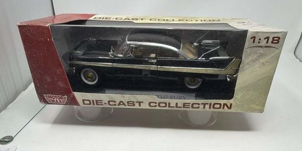 Motor Max 1958 Plymouth Fury Black 1:18 Scale Die Cast Collection Model Car